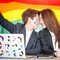 1000PCS LGBTQ+ Pride Month Stickers Roll – Rainbow Candy Worm Waterproof Vinyl Decals for Water Bottles, Laptops, Scrapbooks & Party Favors | Pride Flag Sticker Pack